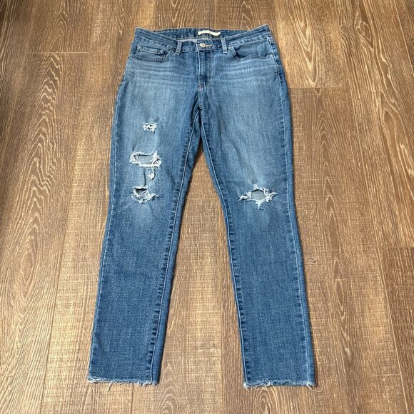Levi’s 711 Distressed Skinny Jeans – Size 30x30 - Picture 2 of 14